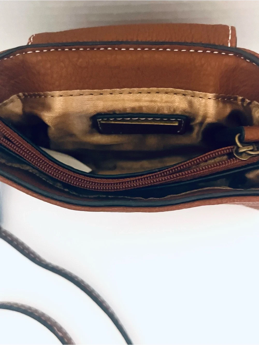 Ginger Snaps Brown Women’s Crossbody Mini Bag with Decorative Studs